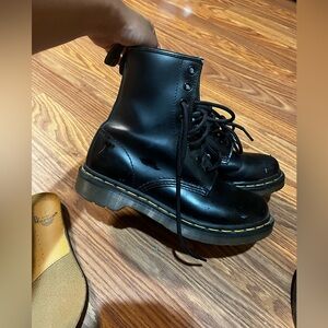Black Leather Women's Boots